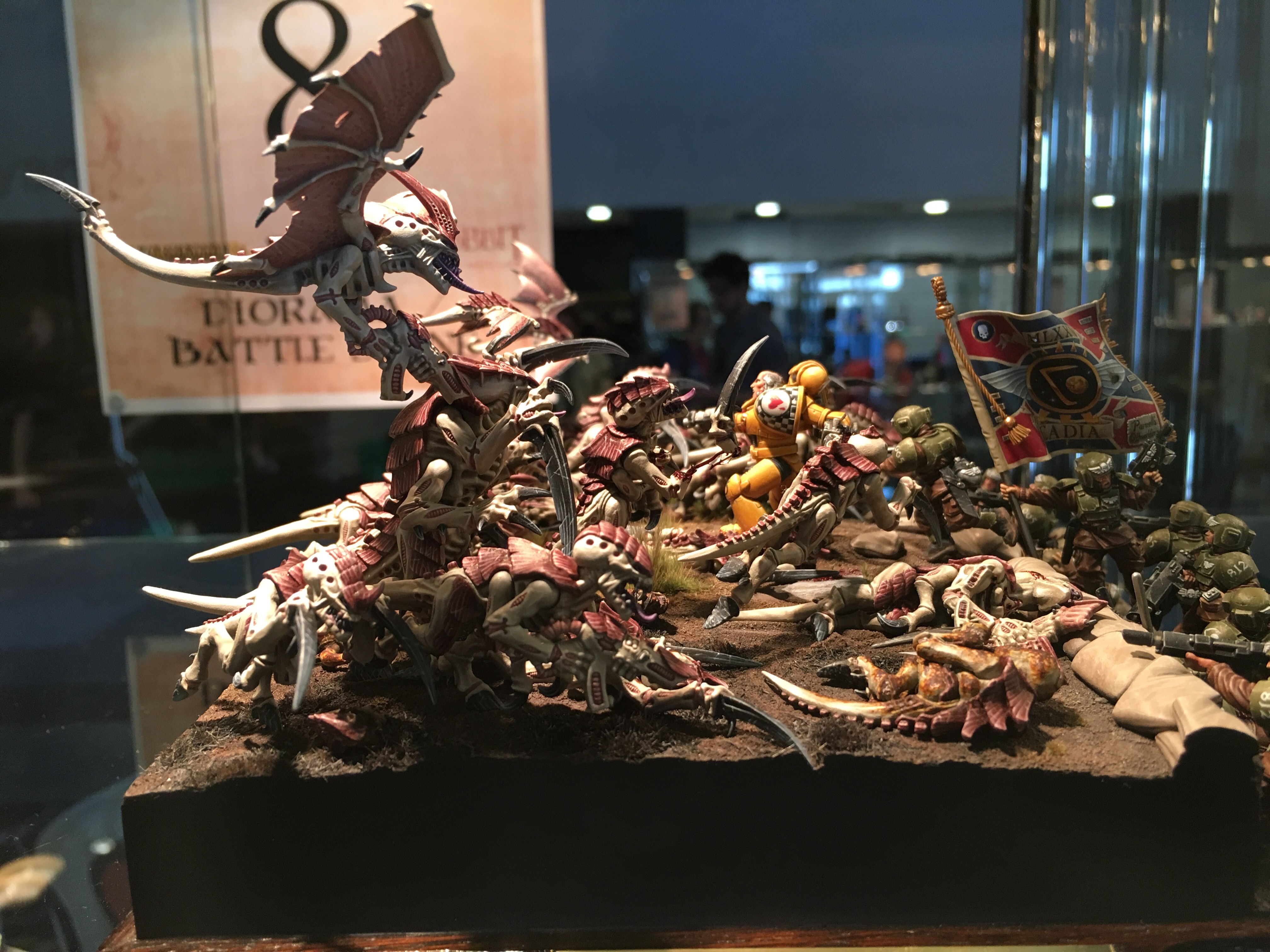 Lemantor Space Marine Sergeant takes on a tyranid hoard.